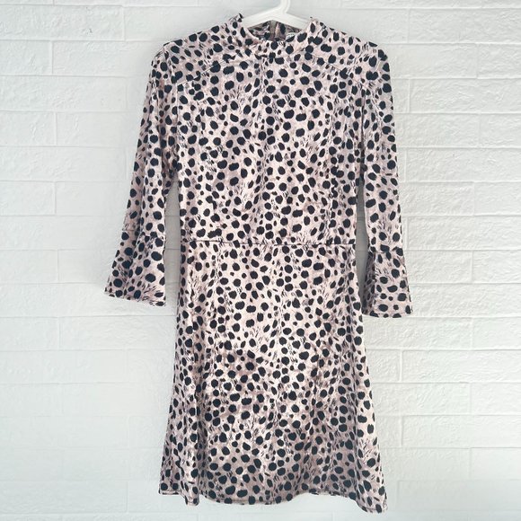 HVN New Without Tag Ashley Bell-Sleeve Silk Mini Dress Size US 2 - Picture 3 of 5